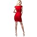 Meilun® Women's Rayon Sexy Cap Sleeve Square Neck Bandage Dress