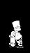 Bart Simpson with Skateboard Simpsons Family Car Window Sticker Decal