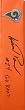 Isaiah Pead Autographed St. Louis Rams Logo Football End Zone Pylon Featuring "Go Rams" Inscription! Proof Photo