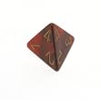 Chessex Gemini Opaque Black-Red with gold d4 Dice