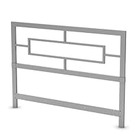 South Shore Flexible Collection Silver Metal Headboard, Full/Queen, 54/60-Inch