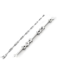 0.23 Carat Diamond Bracelet in 14K White Gold