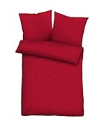 Biberna Juego De Funda Nórdica Gots Bio-Satin (Rojo)