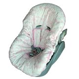 Minky Fleur Pink Toddler Car Seat Cover