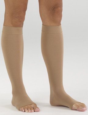 Medi Comfort 15-20 mmHg Open Toe Calf High Compression Stockings