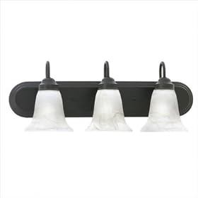 Homestead Vanity Light in Painted Bronze - Energy Star
