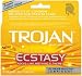 Trojan Ultra Ribbed Ecstasy Ultrasmooth: 10-Pack of Condoms