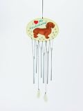 Outdoor Living : Red Dachshund Wind Chime