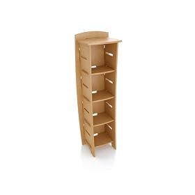 Legar� 59 x 18 Bookcase in wheat finish oak veneer by LEGARE