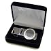 RHINESTONE FACED SILVER TONED CHROME BOXED MONEY CLIP