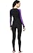 Phantom Aquatics Snorkeling Swim Lycra Skin Full Suit Wetsuit, Black/Twilight, Medium