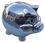 Learning Journey Chrome Pig E Bank with LCD Display