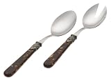 Rosanna Tortoise Napoleon 2-Piece Salad Tong Set