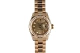 Rolex Ladies New Style Yellow Gold President Champagne Diamond Dial