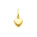 14K Yellow Gold Small Heart Charm Pendant
