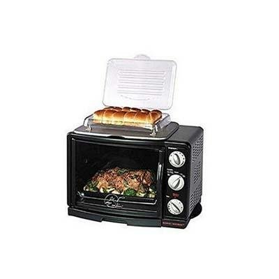 George Foreman 8-in-1 Toaster Oven - Broiler (Black) (14.00H x 14.00W x 20.00D) by Stacks and Stacks