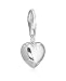 VINANI German 925 Sterling Silver Charm Pendant Heart HHZ