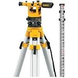 DEWALT DW092PK 20X Transit Level Package with Tripod, Rod, and Carrying Case