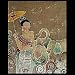 NOVICA Batik wall hanging, 'Grace and Power' Image