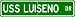 USS LUISENO ATF 156 Street Sign - Navy