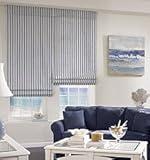IMAGE OF Bali Cotton Stripe Roman Shades, Cotton Roman Shades