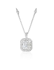 Diamond Antique Style 18k White Gold Pendant