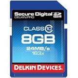 Delkin 8 GB Secure Digital (SD) PRO Class 10 163X Memory Card DDSDPRO3-8GB