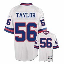 New York Giants Lawrence Taylor White Premier Throwback Reebok Youth Jersey (S (8))