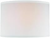 Lite Source CH1152-14OFF/WH Off White Drum Shade Only, Off White Drum Shade