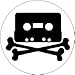 Skull & Crossbones Cassette Tape 1.25