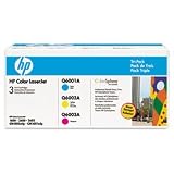 HP Color LaserJet Q6001A/Q6002A/Q6003A Tri-Pack Print Cartridges (CE257A)