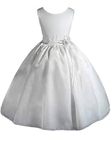 Girls Tea Length Flower-Girl Dress/Pageant Dress 