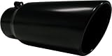MBRP T5051BLK 12 Black Finish Angled Rolled End Exhaust Tip