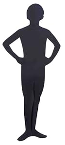 Forum Novelties I'm Invisible Bodysuit, Black, Child's Large