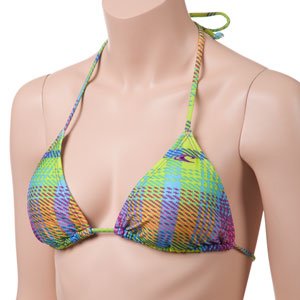 Buy O'Neill Plaid Triangle Bikini Top by O'Neill