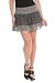 Silver Grey Ruffle Lace Stud Mini Skirt