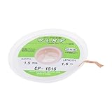 uxcell はんだ除去ワイヤー　編組銅線ロール　はんだ除去ウィック　1.5M長さ　1.5mm幅　プラスチック