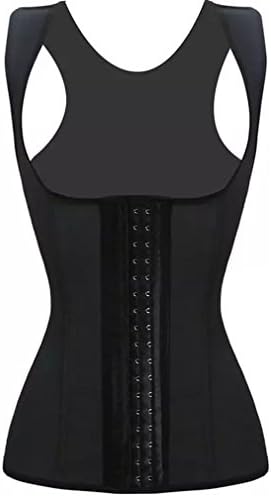 Carvilla Womens Sport Latex Waist Trainer Corset Vest Cincher Body Shaper (4XL (US Size 14-16), Black)