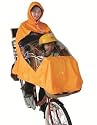 【大久保製作所】【レインポンチョ】自転車屋さんのポンチョ 窓付き 子供乗せ自転車用 オレンジ D-3POW