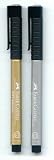 Pitt Artist's Marker Pen Set - Silver and Gold