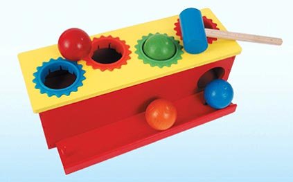 31qzMsV9CzL Heros Deluxe Wooden Pound & Roll Play Toy: Eco Friendly, Non Toxic, Made in Germany.