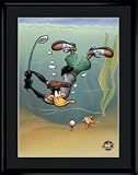 Underwater Daffy Golf Toon Art Litho