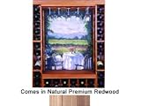 Wine Cellar Innovations Natural Premium Redwood Tabletop below Glass Rack 1x27x14-in.