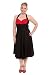 Torrid Plus Size Stop Staring! - Cover Girl Black and Red Pleated Halter Dress