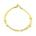 14K Yellow Gold Mesh Bracelet with Polished Stations