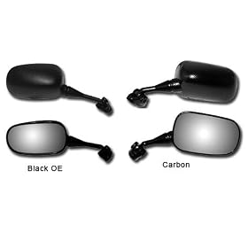 Emgo OEM Replacement Mirror - Carbon Fiber / Left , Material: Carbon Fiber 20-69724