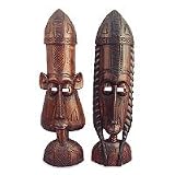 'Ancestral,' masks (pair)