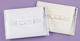 White Satin & Swirls Guest Book, Personalized