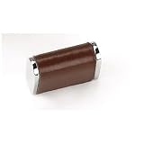 Review Laurey  / Laurey 29mm Leather Knob- polished chrome/ tan