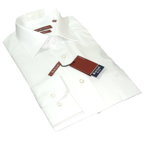 Casa Moda Langarm Slim Line Hemd weiss 100% Baumwolle 